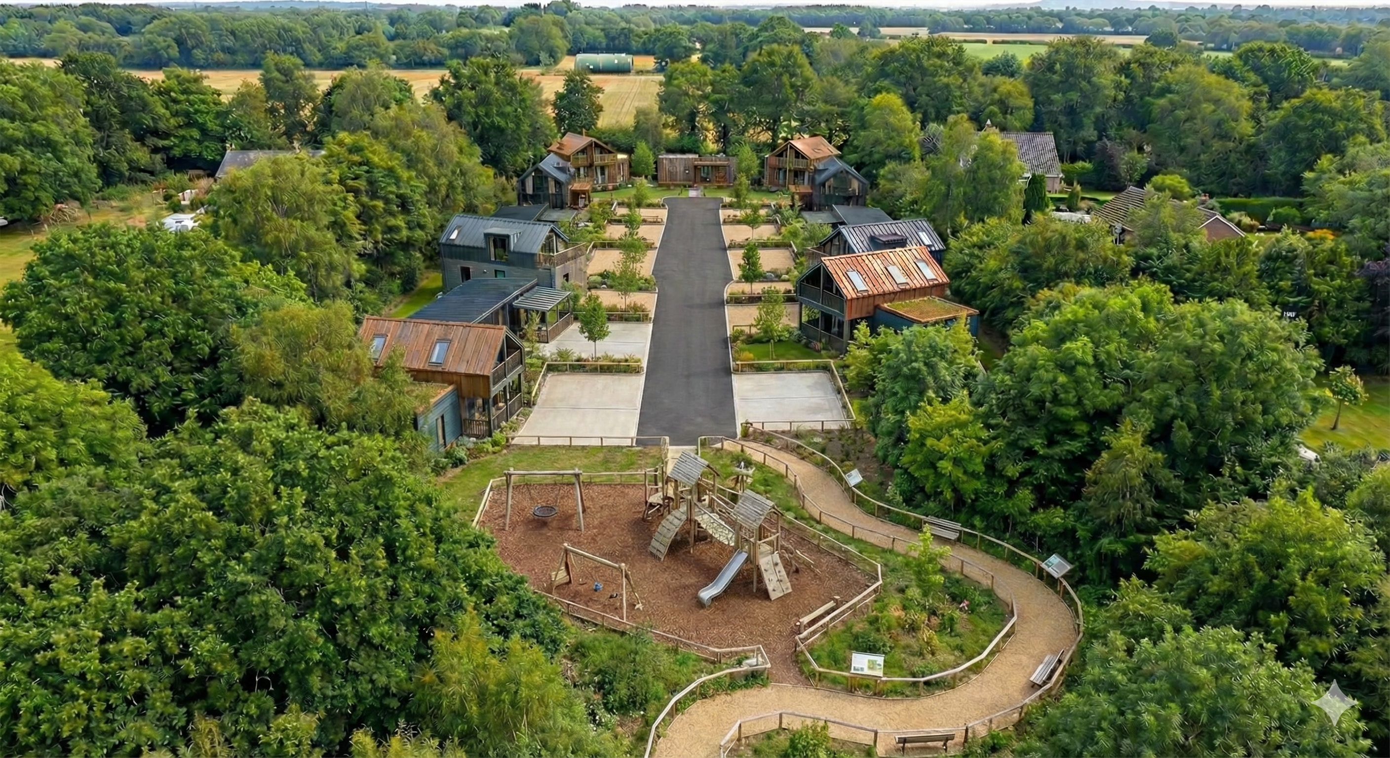 Cluster neighborhood concept with playground